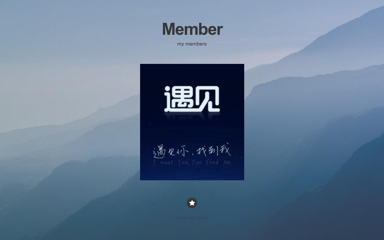 Carrd profile picture for @member